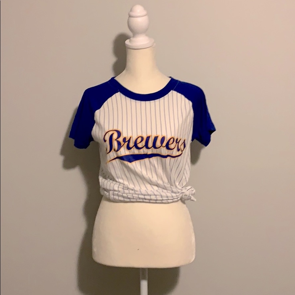 Pink - Milwaukee - Brewers baseball T shirt